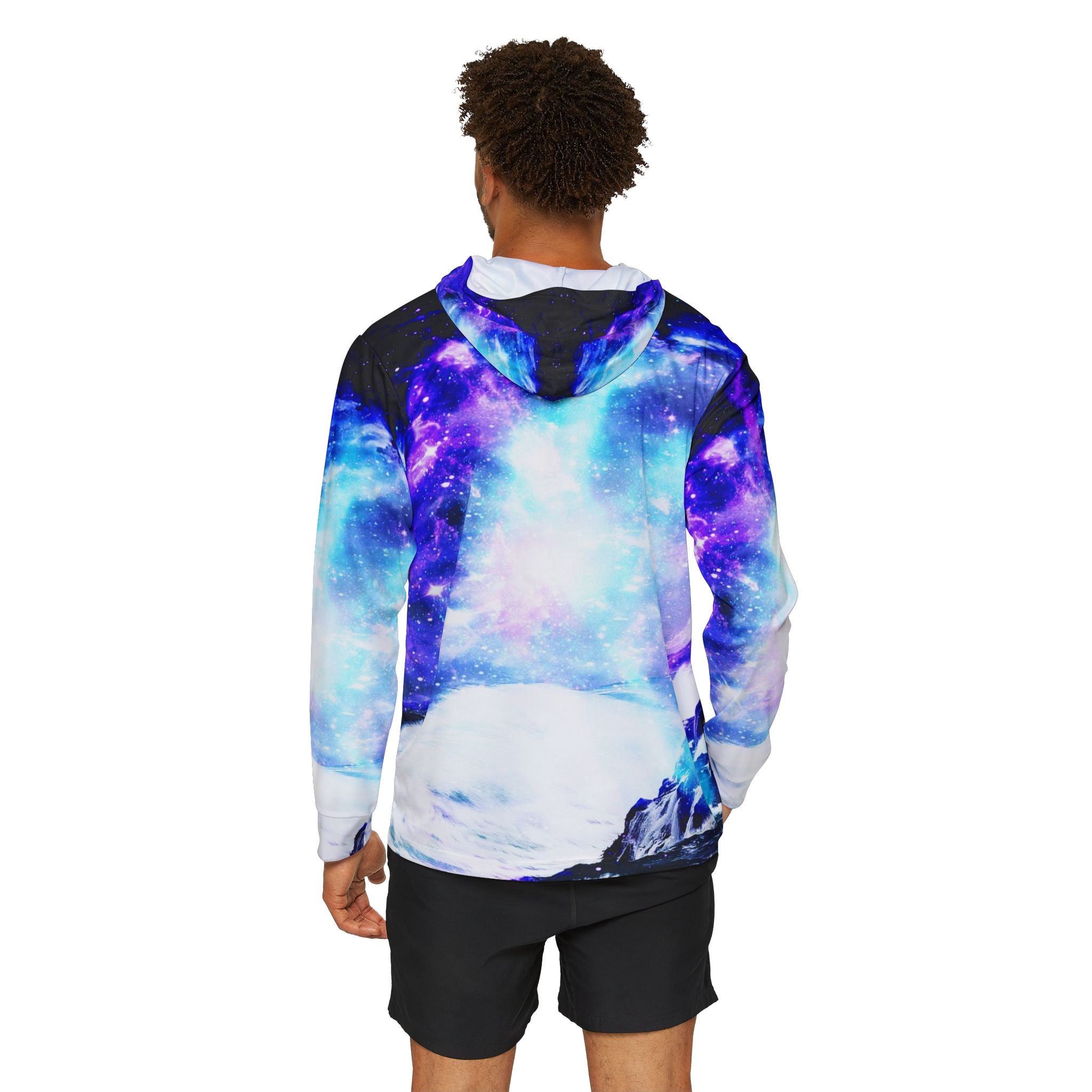 Mystic Serenity Bay Dreams Men's Sports Warmup Hoodie