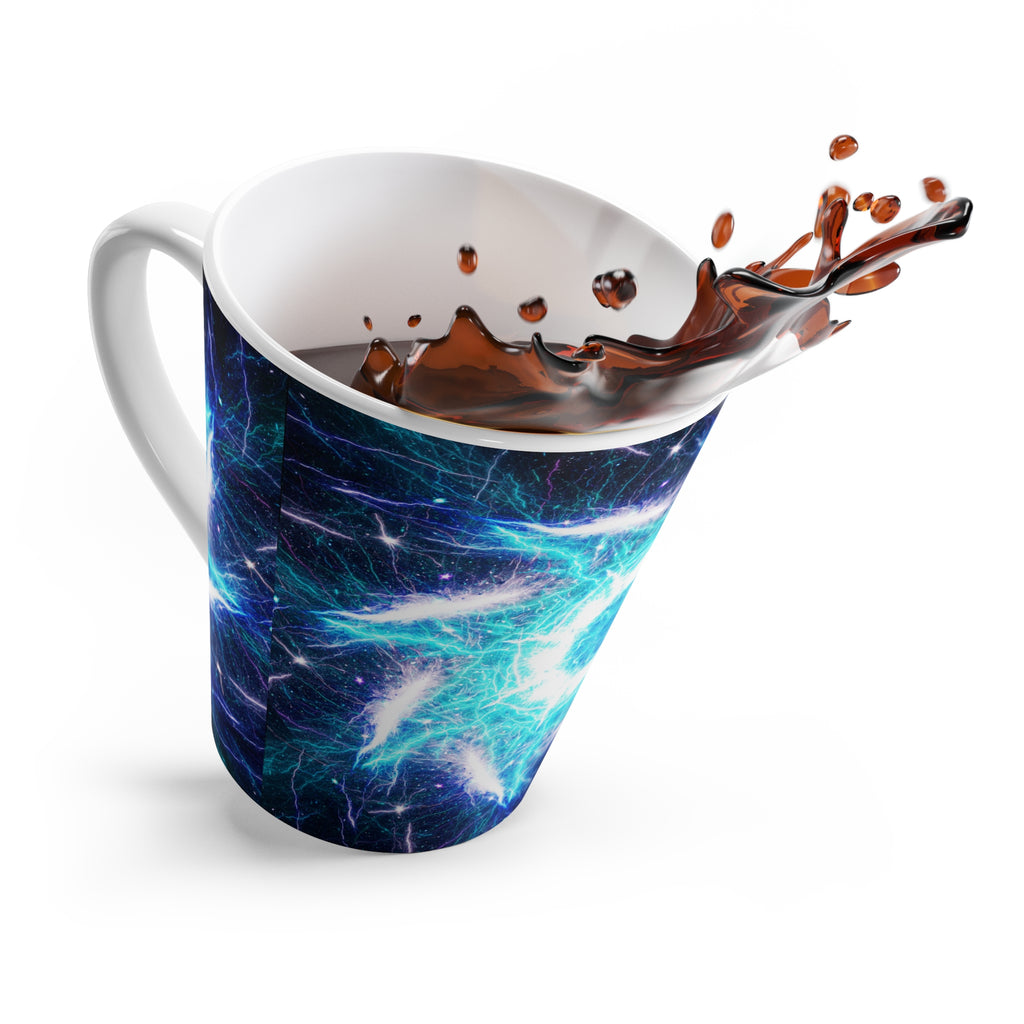 Katerina's Mandala of Electric Dragon Fire Desires Latte Mug