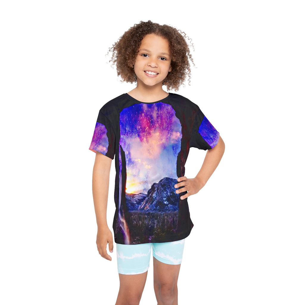 Rainbow Universe Hideaway Mountain Dreams Kids Sports Jersey
