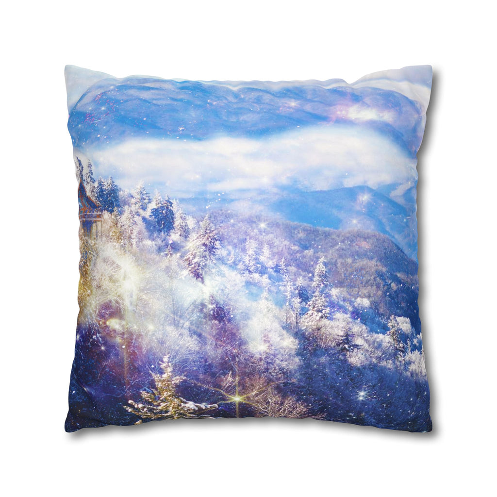 Katerina's Light a Way Smoky Mountain Dreams Faux Suede Square Pillowcase