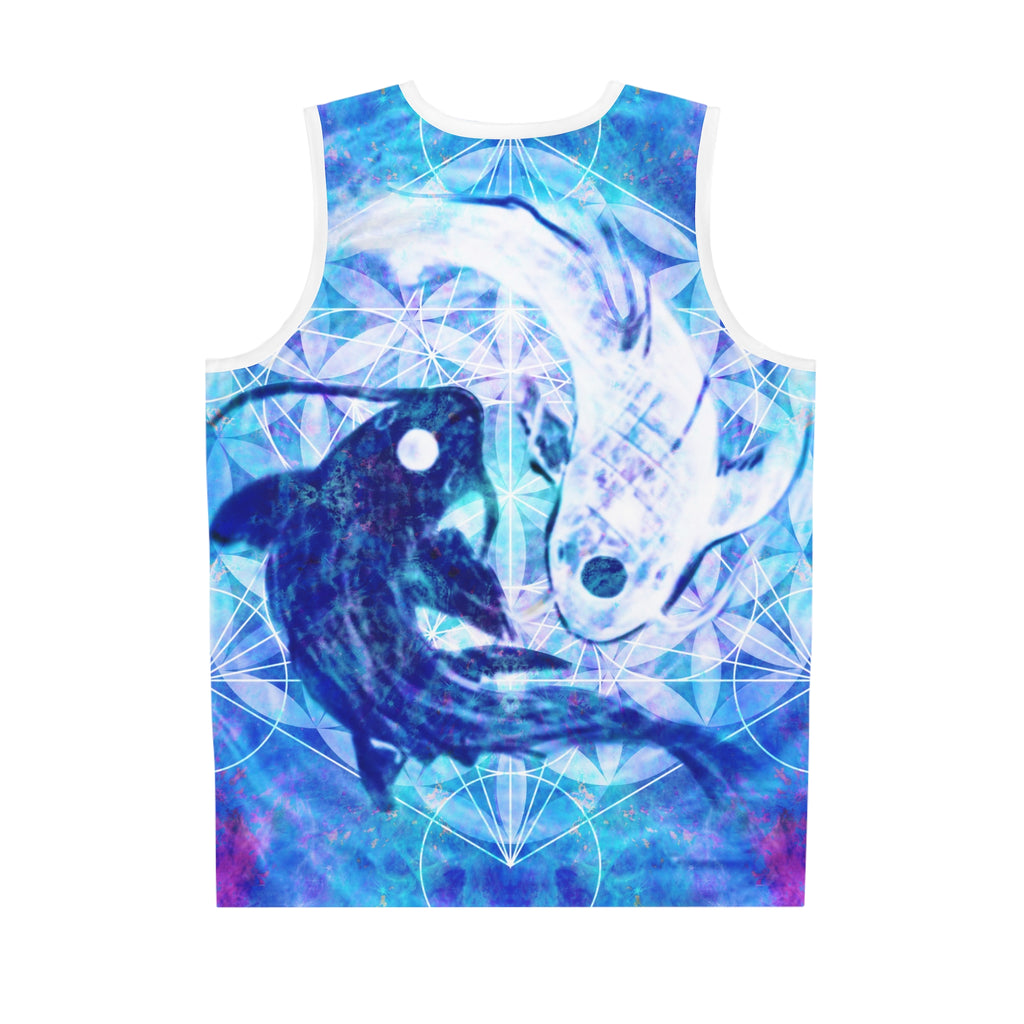 Amen Jin's Lotus Koi Meditations Basketball Jersey