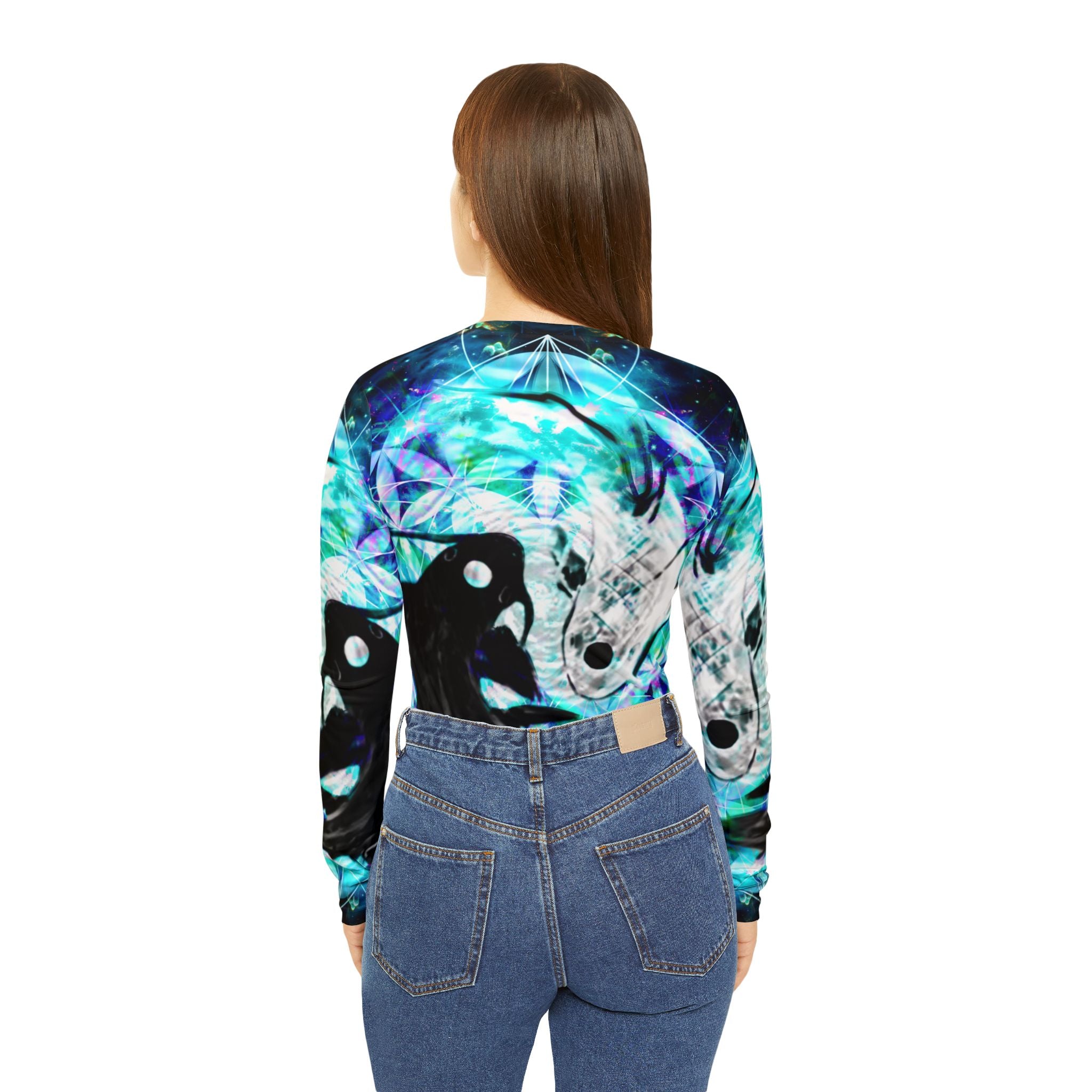 Katerina's Now & Forever Koi  Meditations Women's V-Neck Long Sleeve
