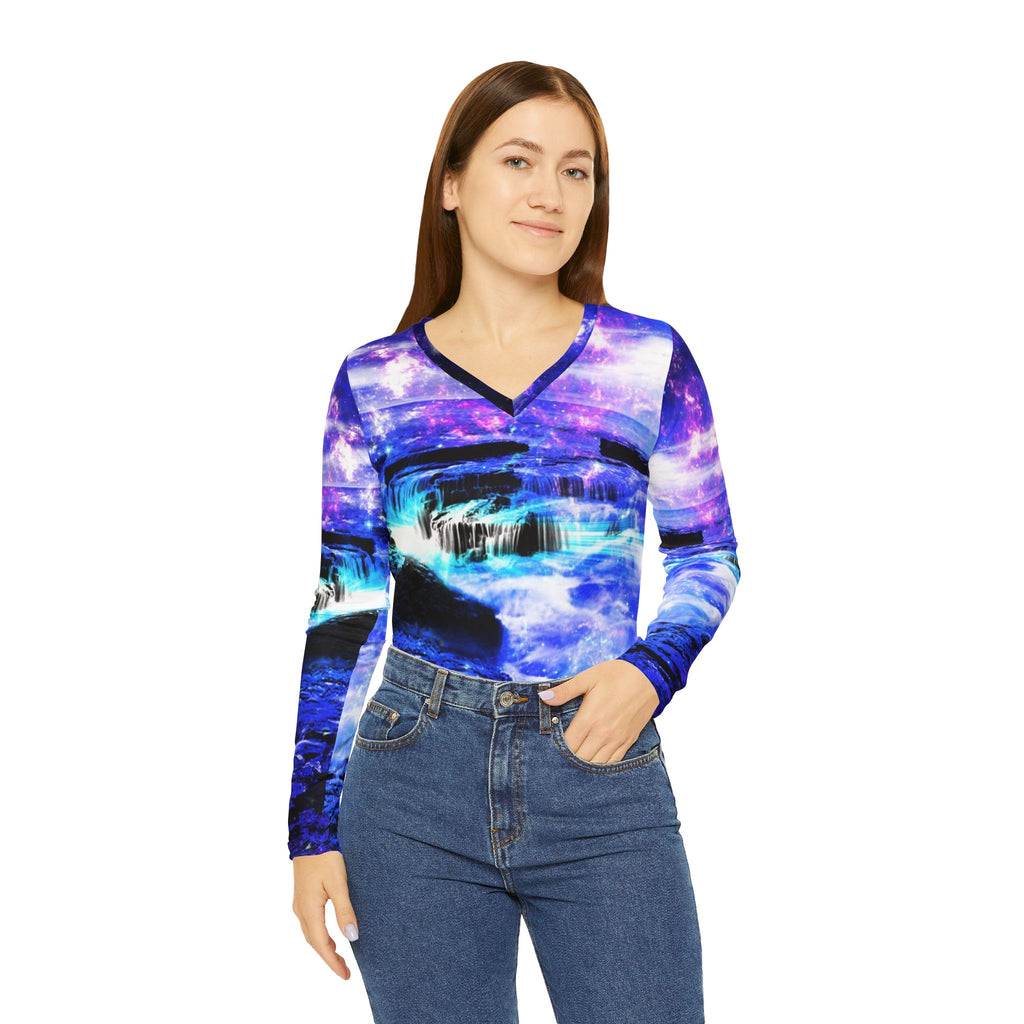 Iridescent Magickal Sea Dreams Women's Long Sleeved Shirt