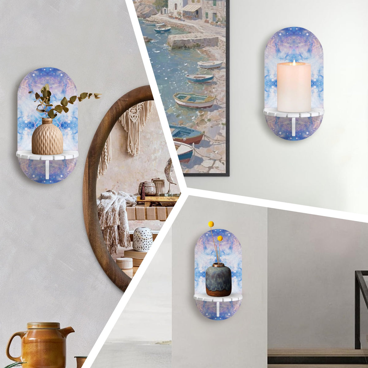 Katerina's Winterborn Desires Wall Mounted Candle Holder | Ships from USA
