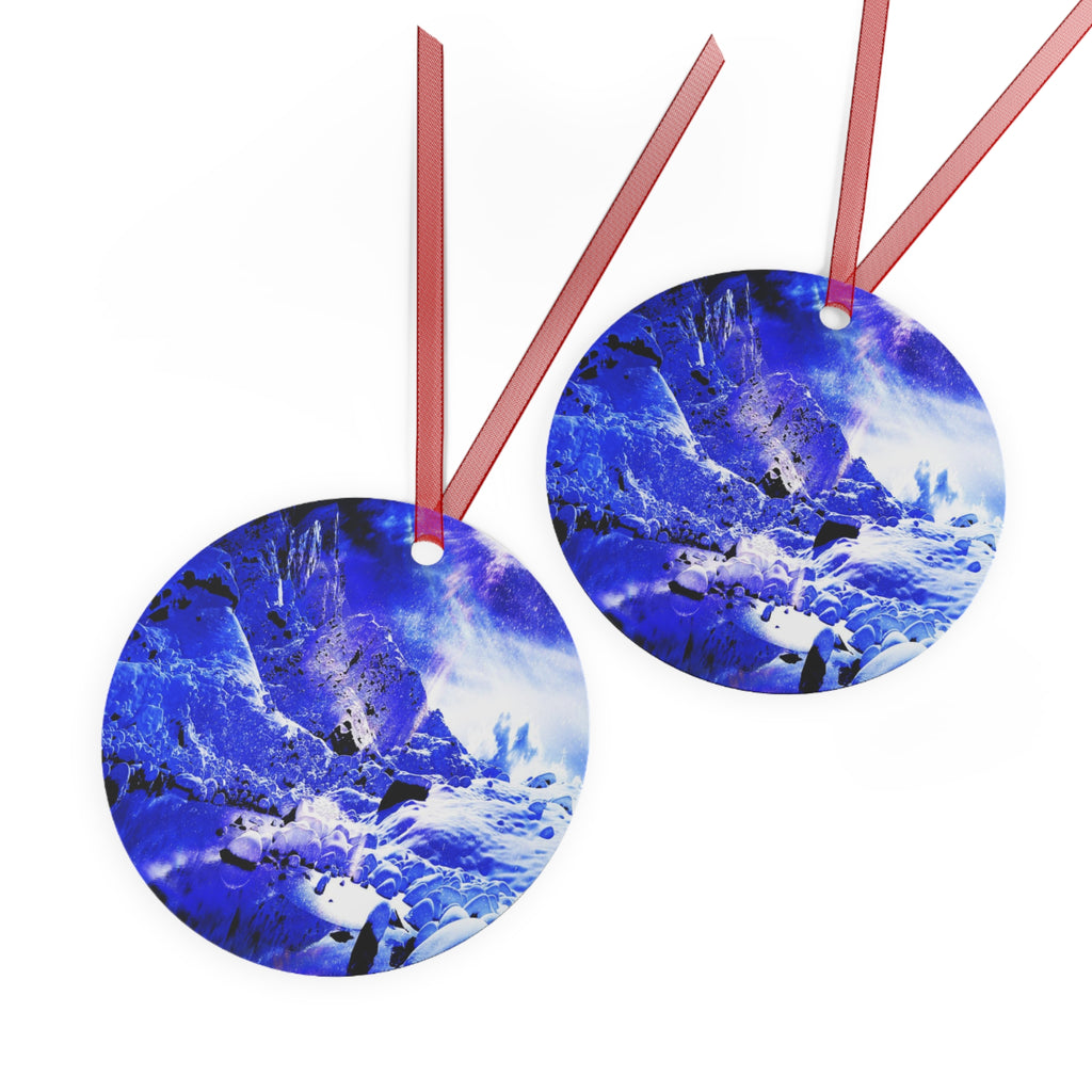 Yule Night Dreams Metal Ornaments