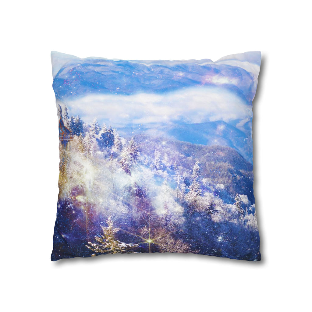 Katerina's Light a Way Smoky Mountain Dreams Square Poly Canvas Pillowcase