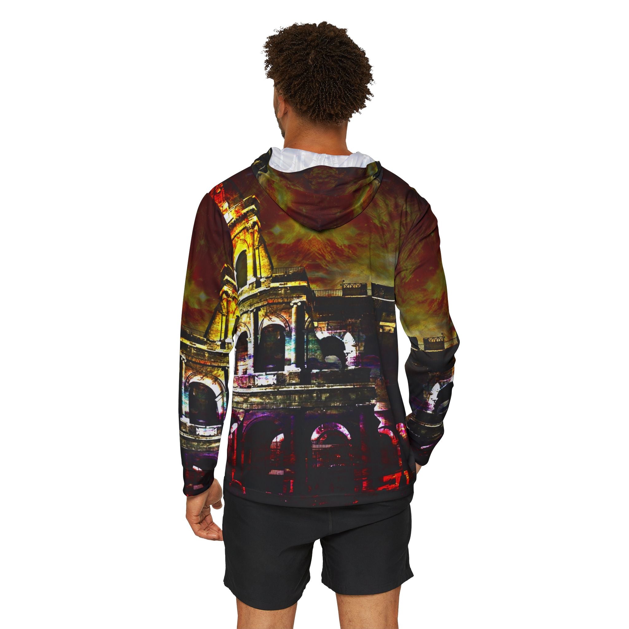 Rise Again Dreams of Roman Patterns Past Men's Warmup Hoodie