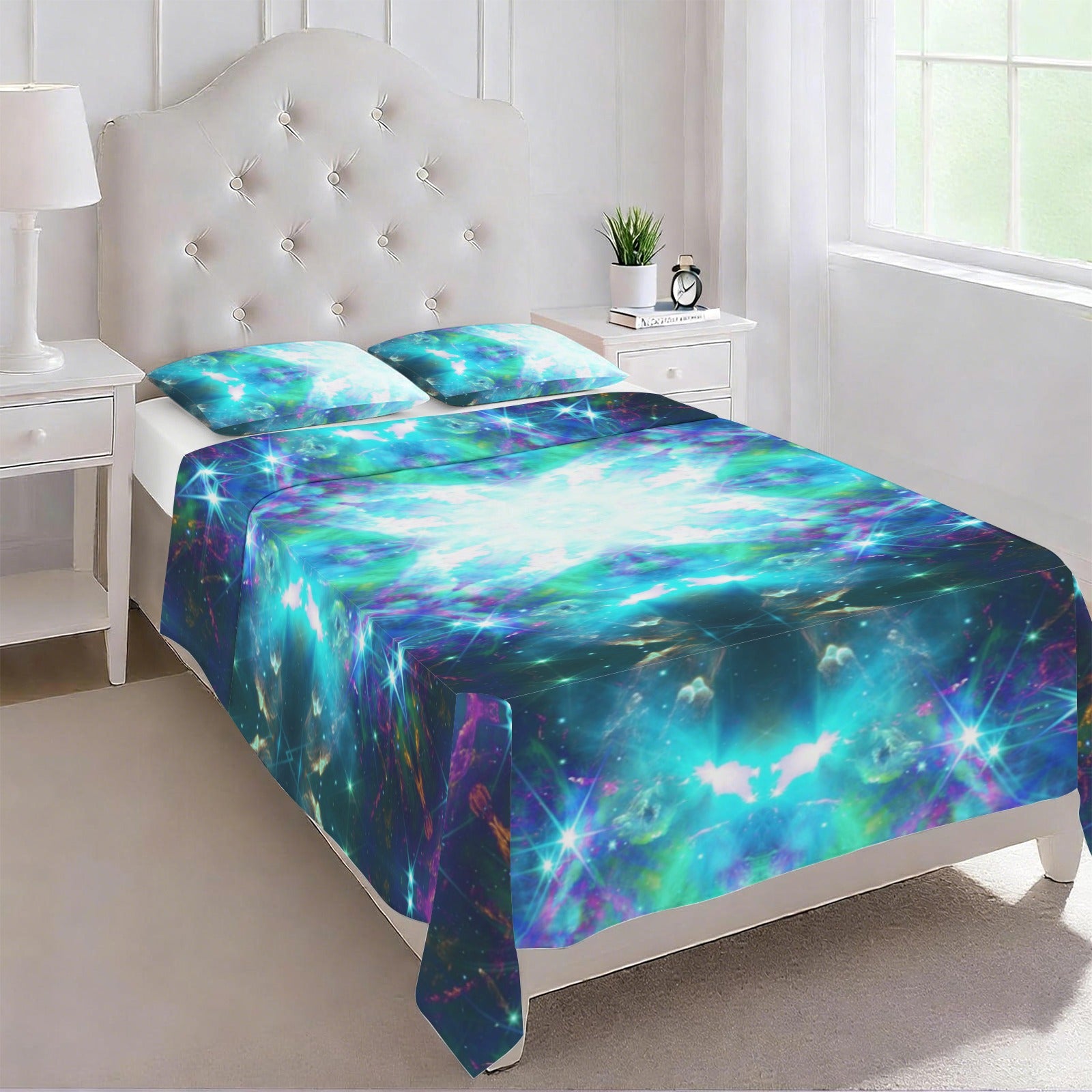 Katerina's Now & Forever Desires 3-Piece Bedding Set (Bed Sheet + Pillowcases)  | Ships from USA