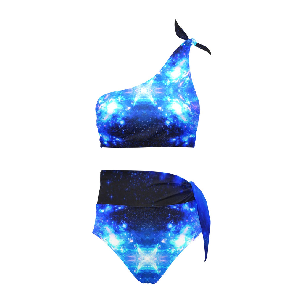 Amen Jin's Desires High Waisted One Shoulder Bikini Set (S16)