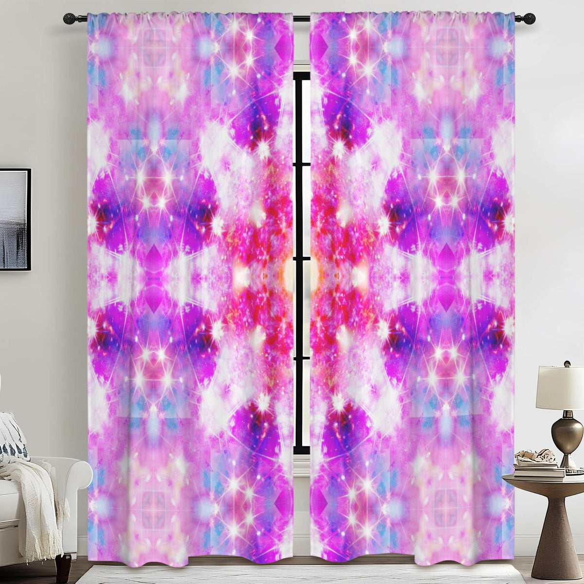 Katerina's Dreams of Angels Desires Floor-To-Ceiling Curtain 52x84inch | Ships from USA