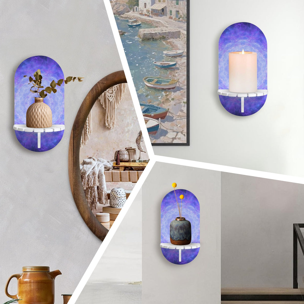 Katerina's Dragon Heart Desires Wall Mounted Candle Holder | Ships from USA