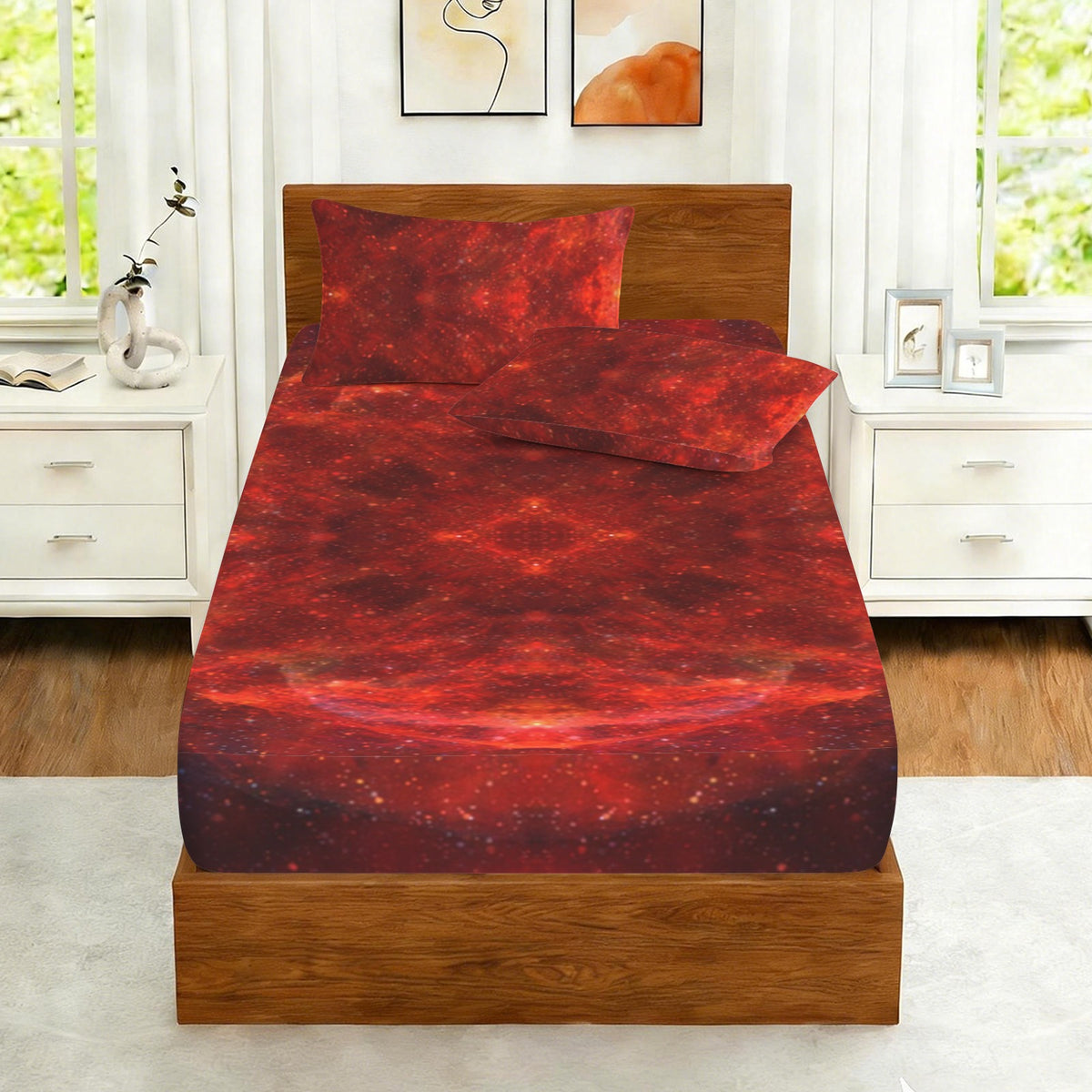 Katerina's Love and Hatred Desires Twin Bedding Set (Fitted Sheet + Pillowcases) | Ships from USA