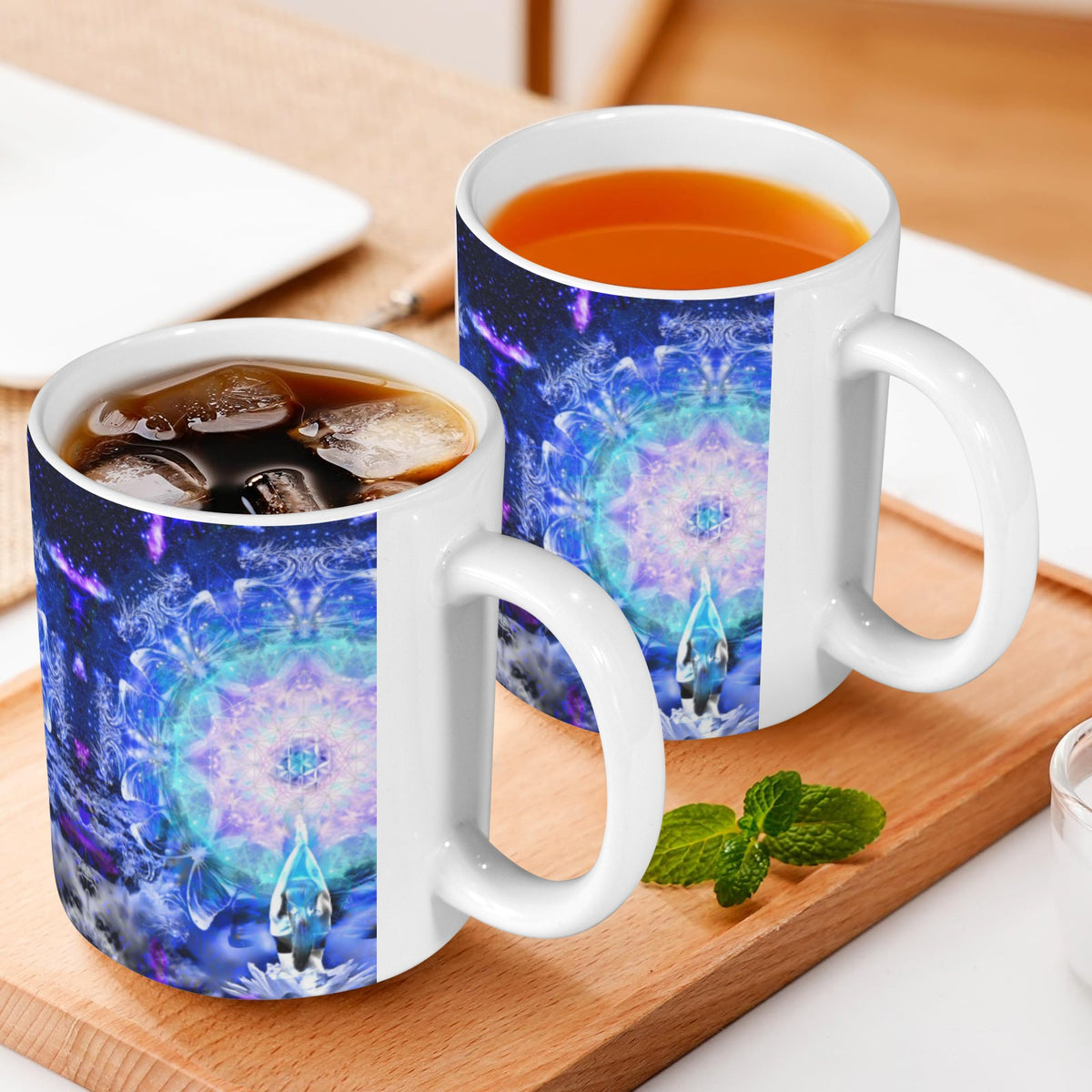 Amen Jin's Katerina's Eros & Psyche Metamorphosis Meditations Custom White Mug(11OZ)(Set of 2) | Ships from USA
