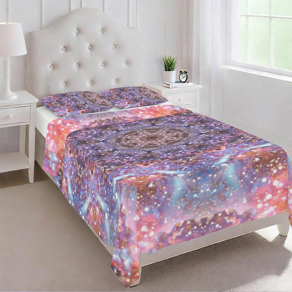 Katerina's Fiesta Desires 3-Piece Bedding Set (Bed Sheet + Pillowcases)  | Ships from USA