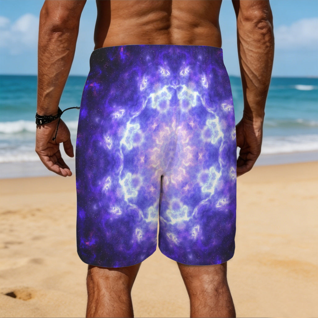 Katerina Vampira Draga Desires Men's All Over Print Beach Shorts (Sets 26) | Ships from USA