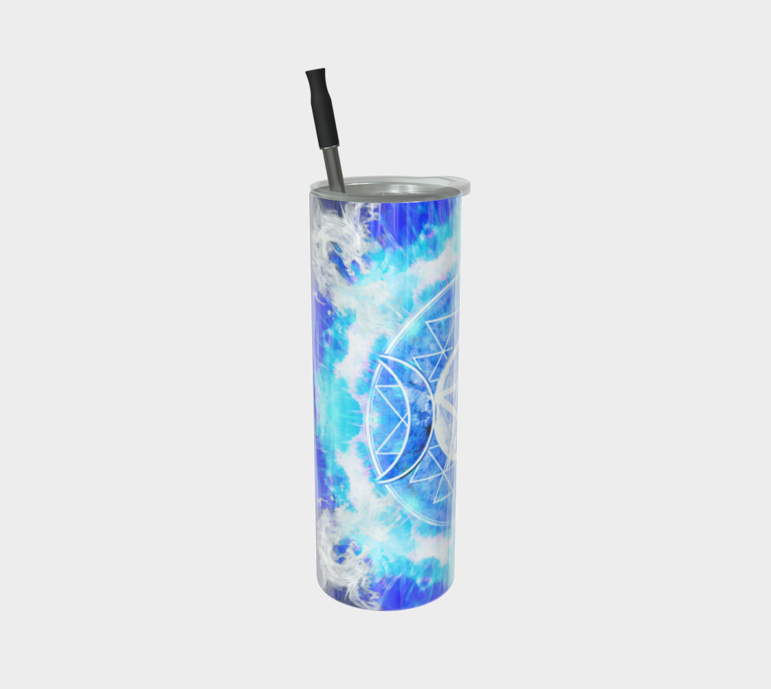Amen Jin's Blue Sun Triple Goddess Meditations Stainless Steel Tumbler