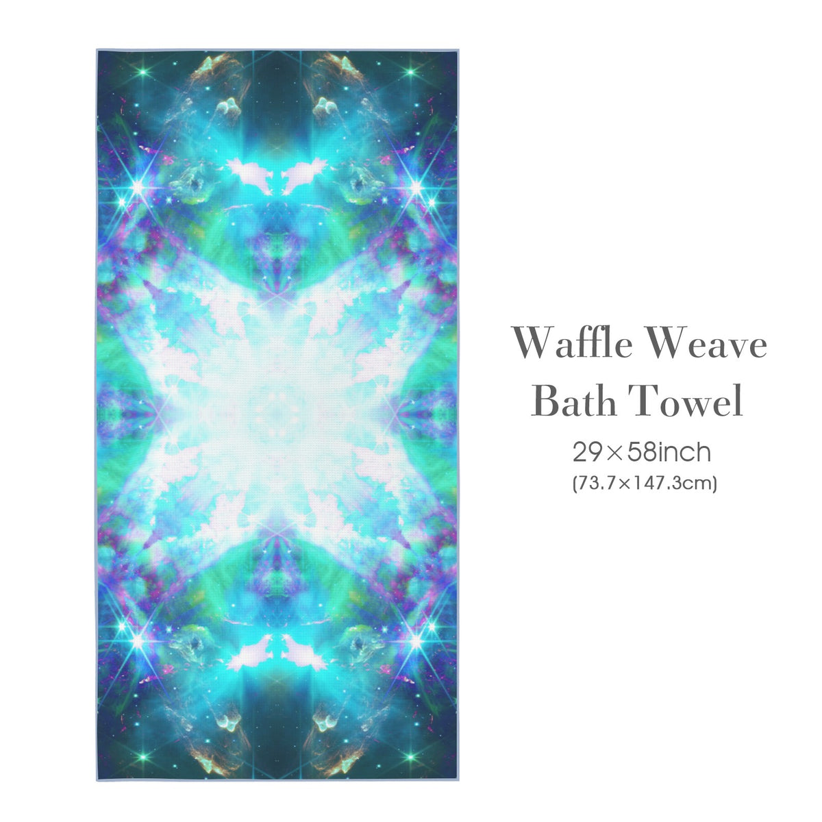 Katerina's Now & Forever Desires Waffle Weave Bath Towel 29" x 58" | Ships from USA
