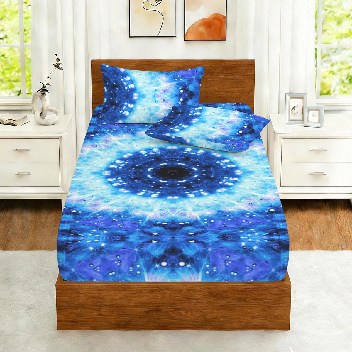 Katerina's Noel Nouvelette Desires Twin Bedding Set (Fitted Sheet + Pillowcases) | Ships from USA