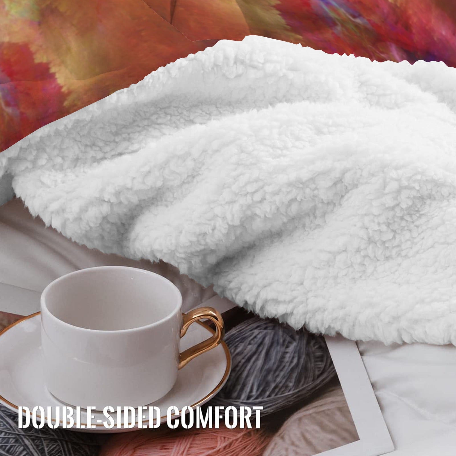 Katerina's Supernova Desires Sherpa Fleece Blanket 60" x 80" | Ships from USA