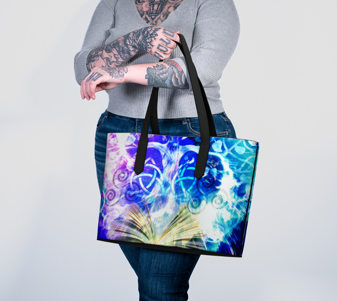 Creation's Desires Celtic Meditations Vegan Leather Tote