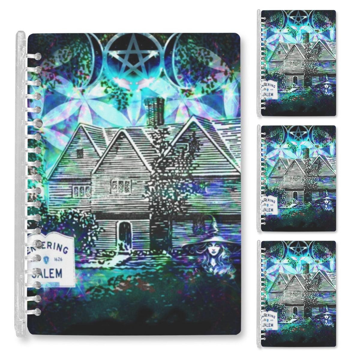 Katerina's Now & Forever Salem Witch Meditations Loose-Leaf Notebooks ( Cover Print, 4-Pack ) | Ships from USA