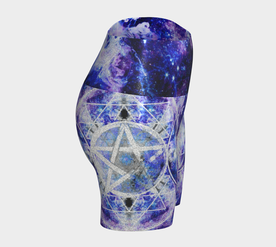 Amen Jin's Katerina's Dracularian Dragoness Desires Triple Goddess Meditations Yoga Shorts