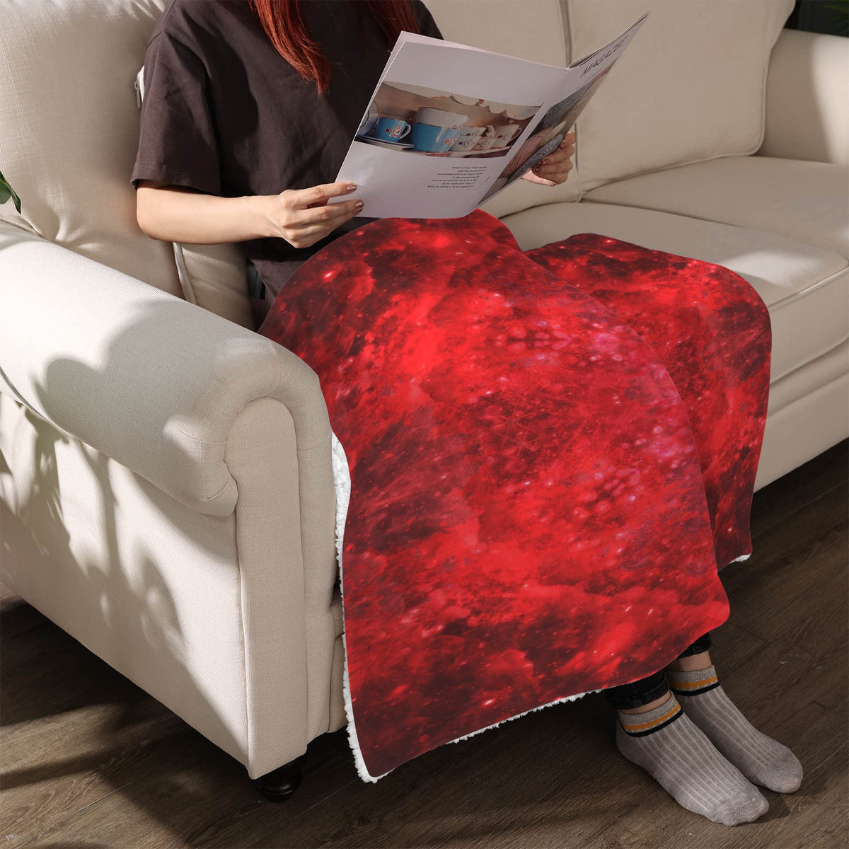 Katerina's as Alive as You Want Me Desires Sherpa Fleece Blanket 30" x 40" | Ships from USA