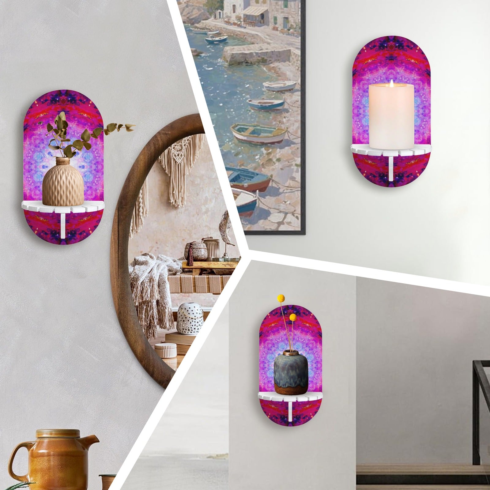 Katerina's Citadel Desires Wall Mounted Candle Holder | Ships from USA
