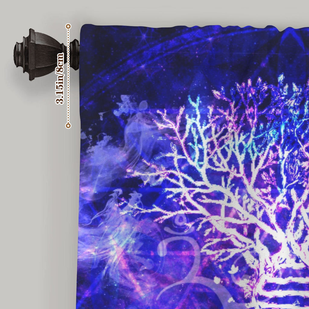 Katerina’s Dragon’s Eye Desires Buddha Meditations Window Curtain 27.6" x 39.4" ( 1 Piece ) | Ships from USA