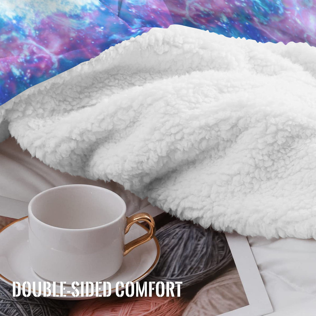 Katerina's Kamar-Taj Desires Sherpa Fleece Blanket 60" x 80" | Ships from USA
