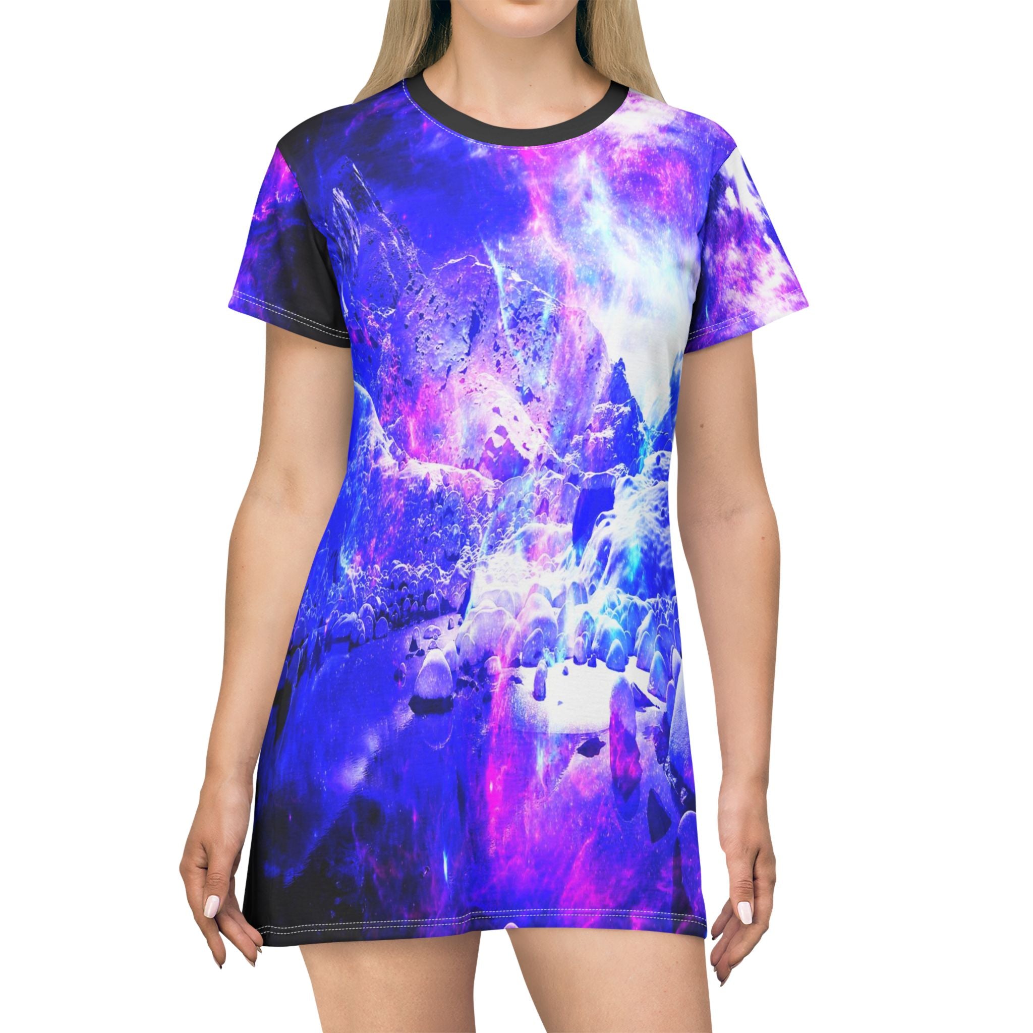 Amethyst Yule Night Dreams T-Shirt Dress