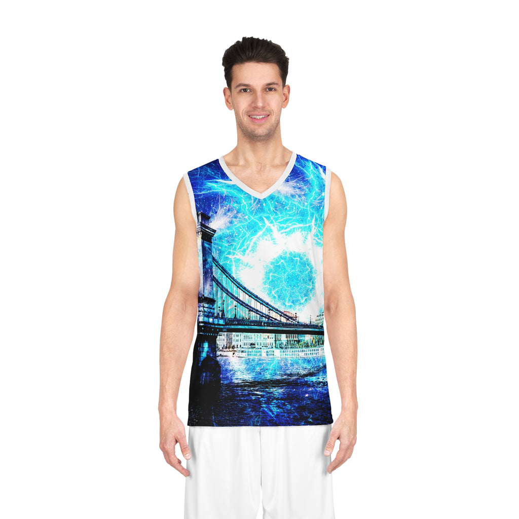 Katerina's Mandala of Electric Dragon Fire Budapest Desires Basketball Jersey