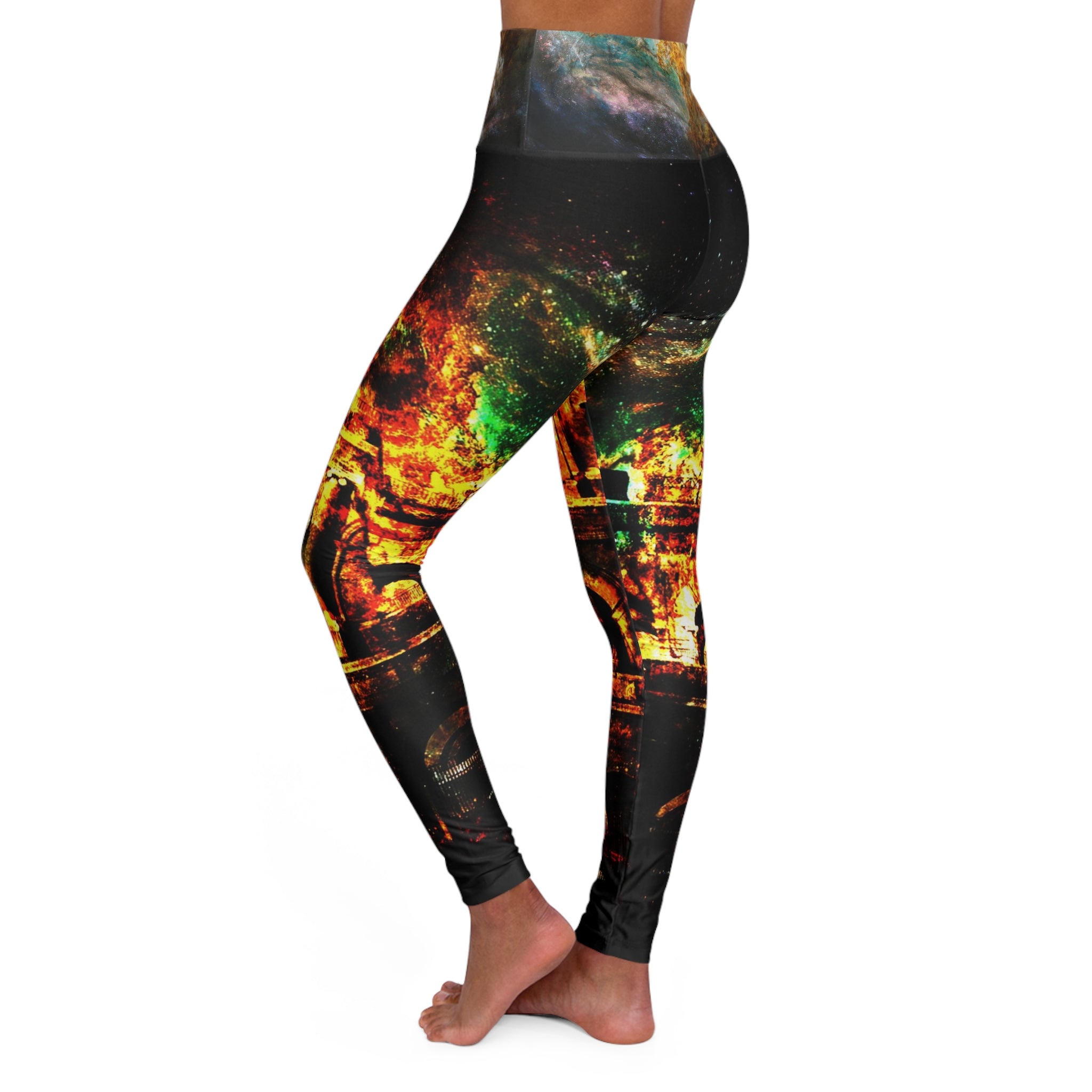 Breathe Again Dreams of Roman Patterns Past High Waisted Yoga Leggings