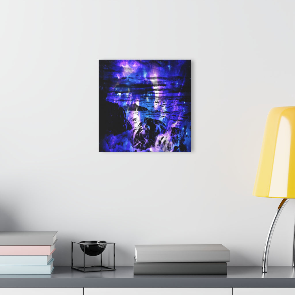 Amethyst Sapphire Cosmic Falls Dreams Acrylic Prints (French Cleat Hanging)