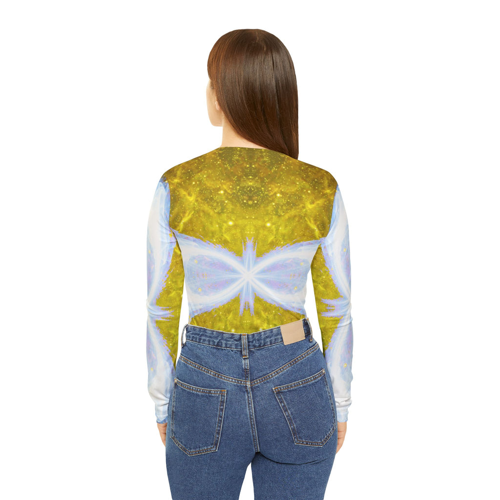 Katerina's Golden Moment Desires 2021 Women's Long Sleeve V-neck Shirt