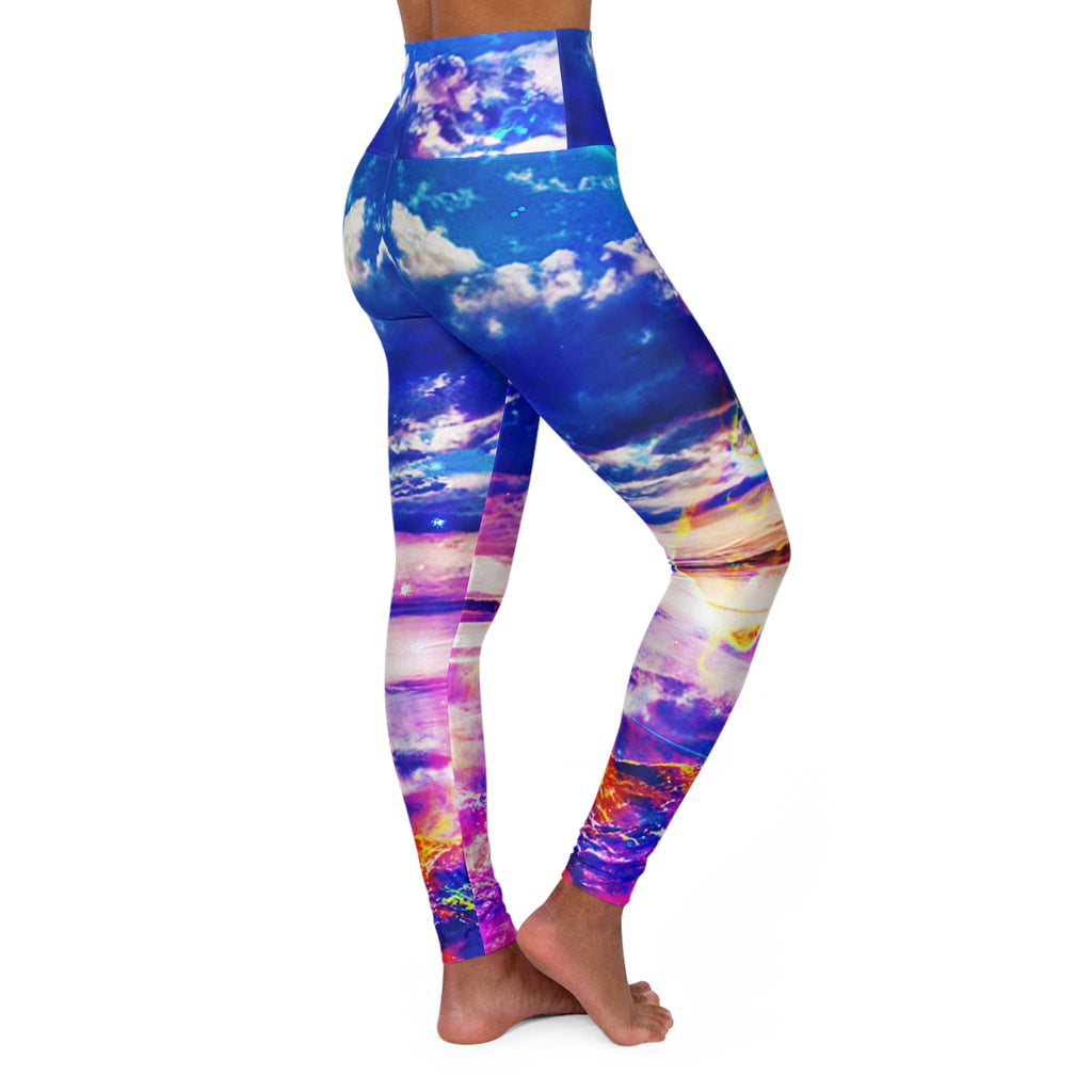 Dancing Sea Dreams High Waisted Yoga Leggings
