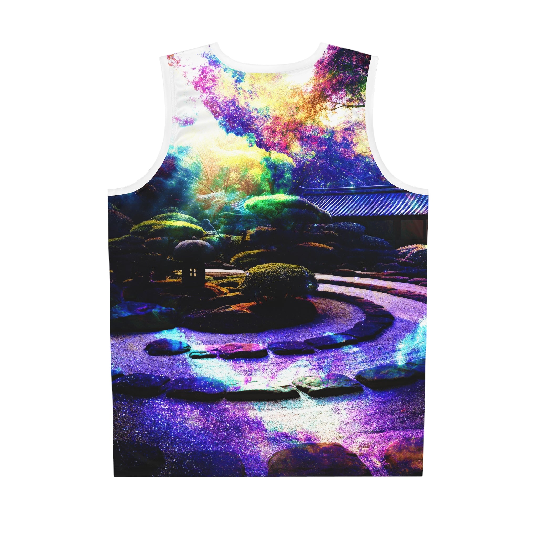 Spirited Marie Wide Awake Tranquil Garden Dreams Basketball Jersey
