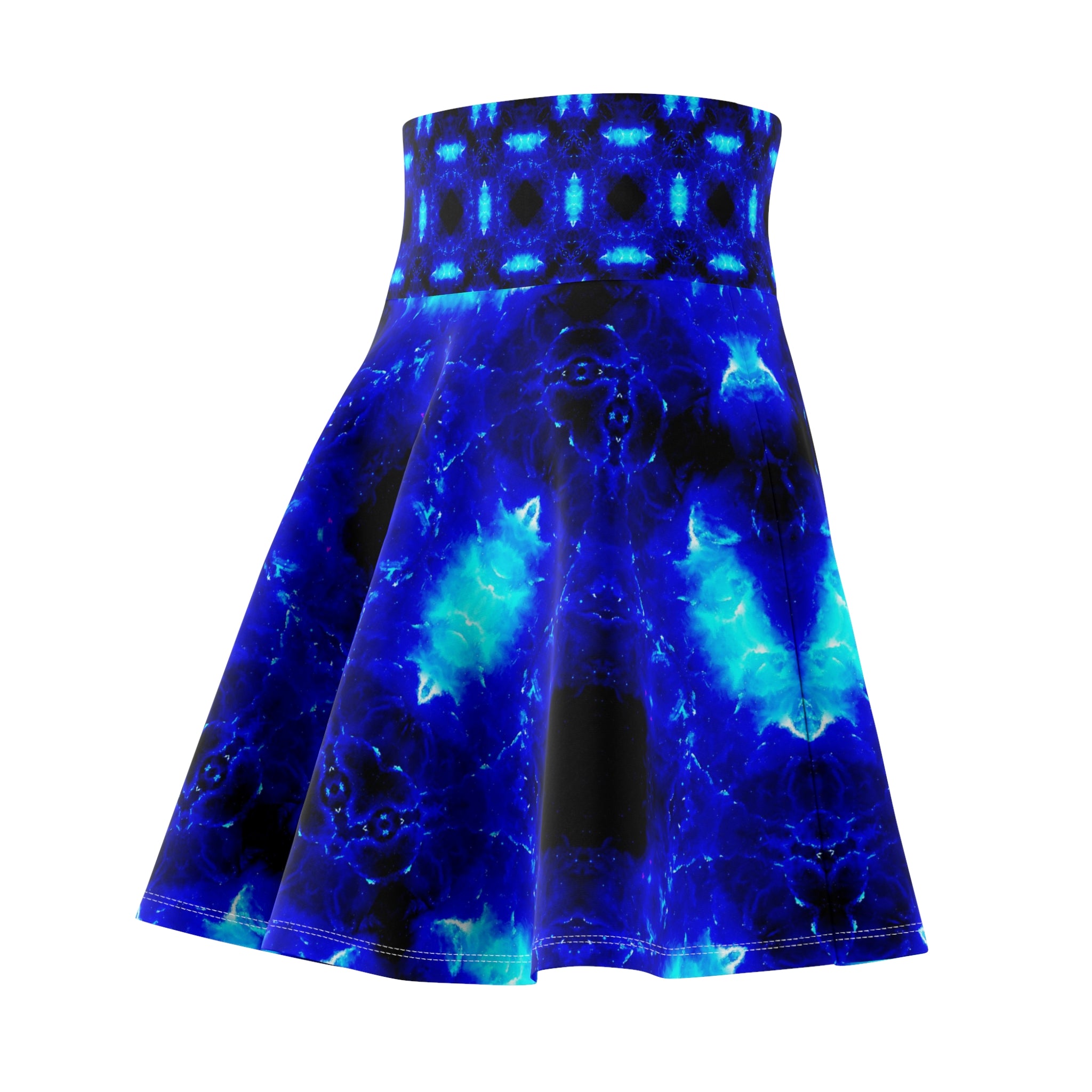Amen Blue Fire Desires Women's Skater Skirt