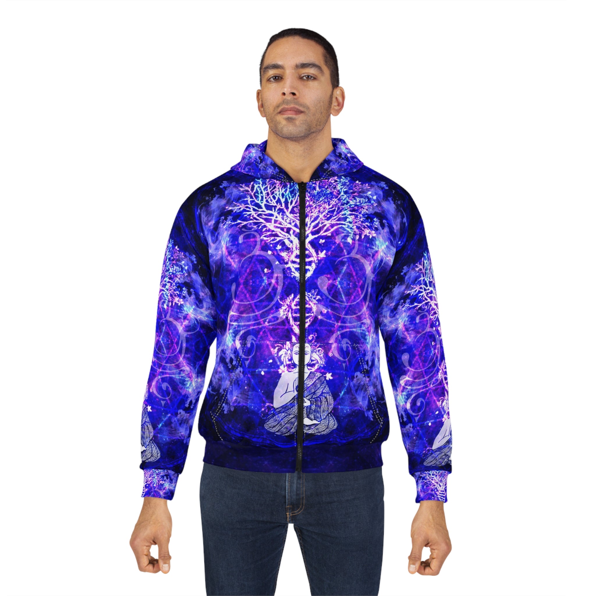 Katerina's Dragon's Eye Buddha Meditations Unisex Zip Hoodie