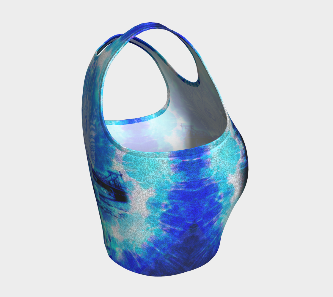 Amen Jin's Blue Sun Budapest Meditations Athletic Crop Top