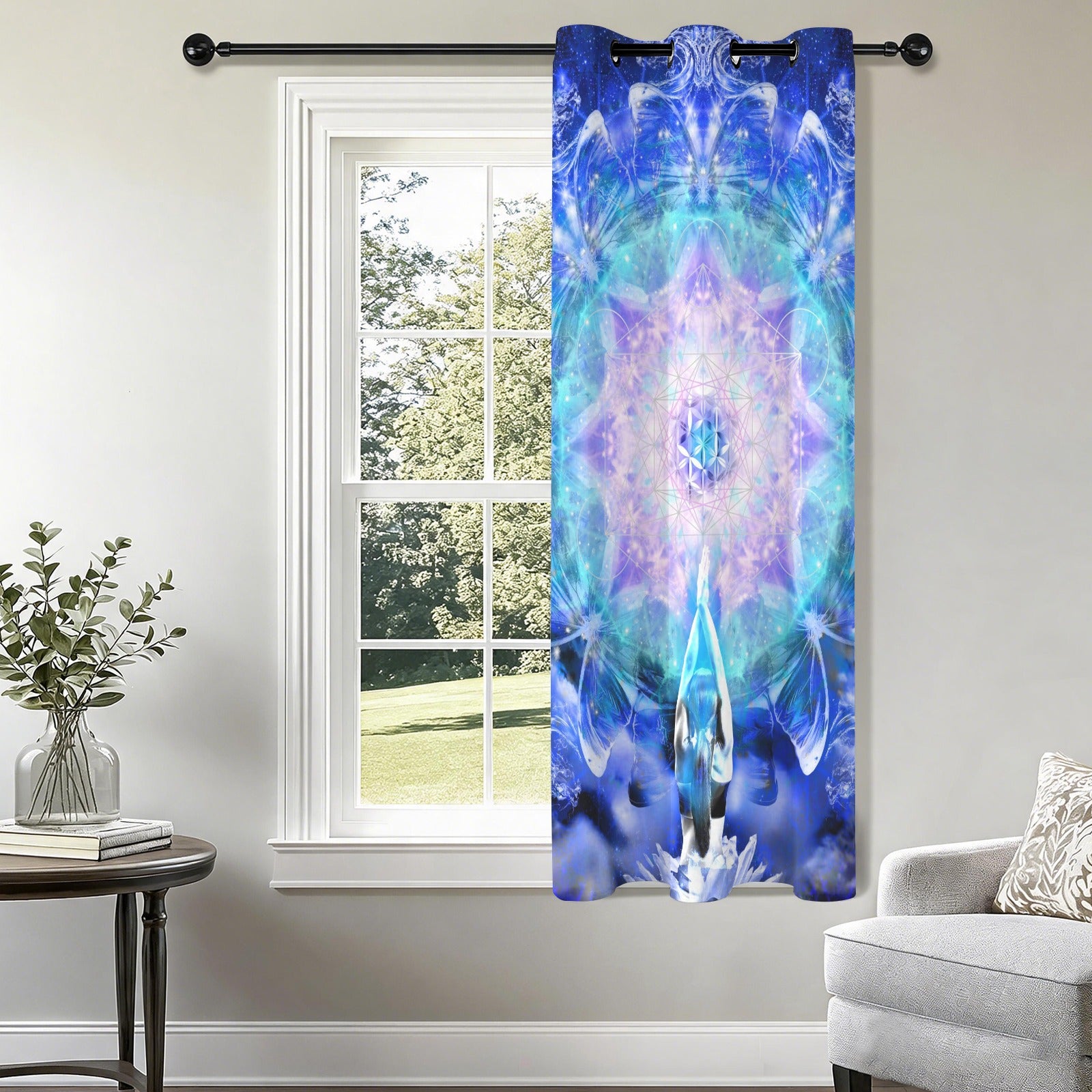 Amen Jin's Katerina's Eros & Psyche Metamorphosis Meditations Grommet Curtain 42" x 63" ( 1 Piece ) | Ships from USA