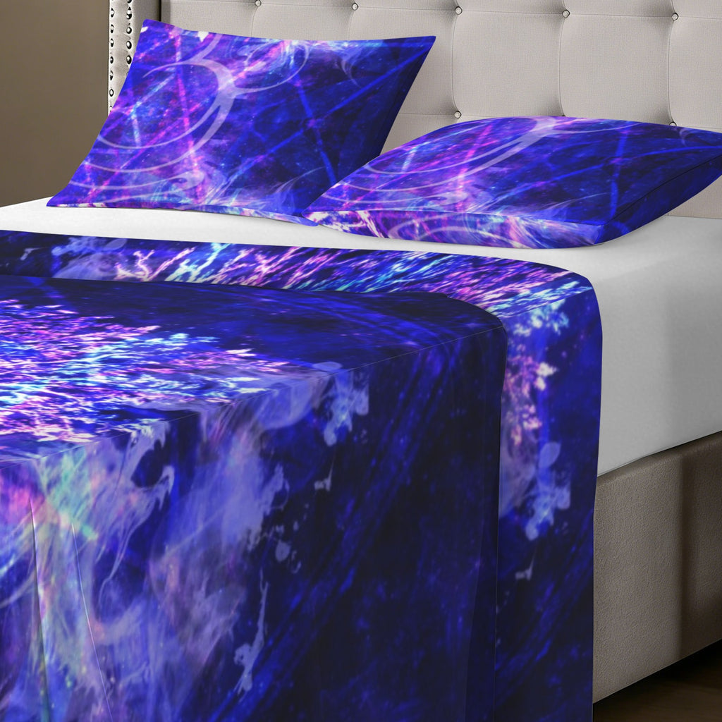 Katerina’s- Dragon's Eye Desires Buddha Meditations 3-Piece Bedding Set (Bed Sheet + Pillowcases)  | Ships from USA