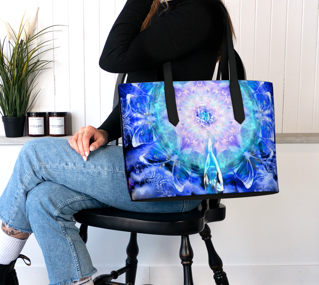 Amen Jin's Katerina's Eros & Psyche Desires Metamorphosis Meditations Vegan Leather Tote Bag