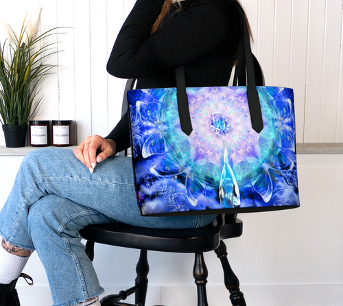 Amen Jin's Katerina's Eros & Psyche Desires Metamorphosis Meditations Vegan Leather Tote Bag