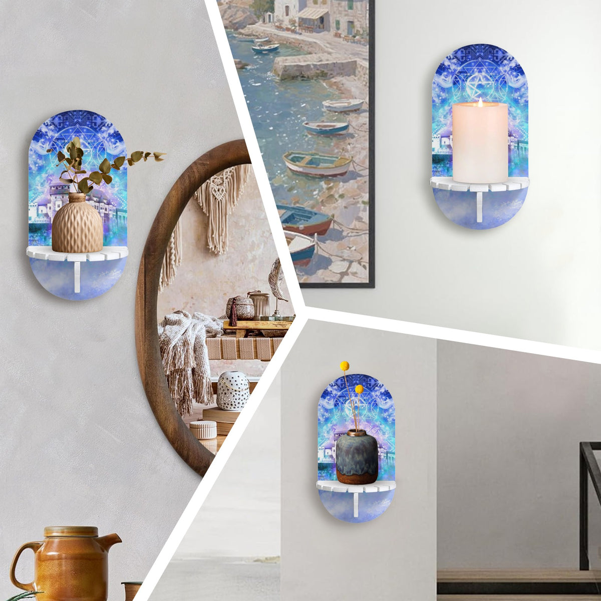 Amen Jin's Katerina's Eros & Psyche Dracularian Meditations Wall Mounted Candle Holder | Ships from USA