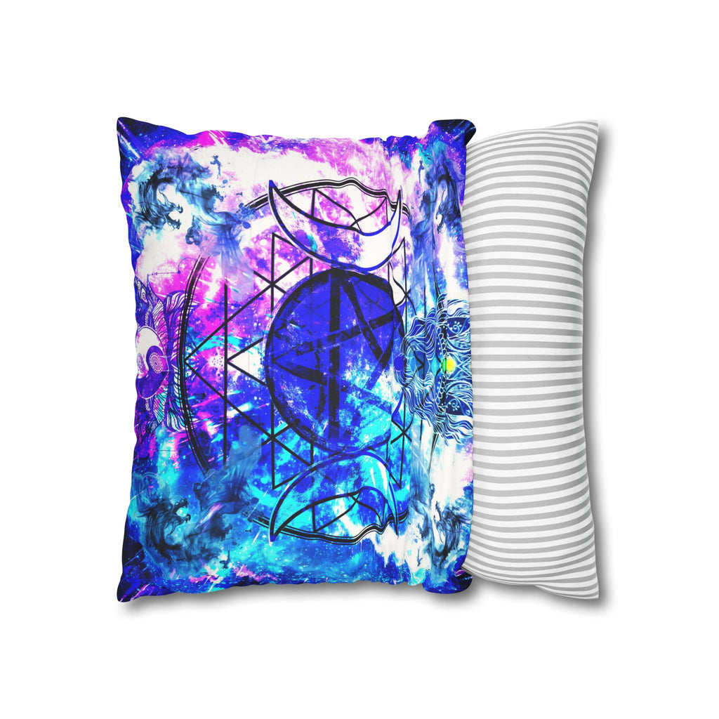 Creation's Magickal Awakening Meditations Faux Suede Square Pillow Case