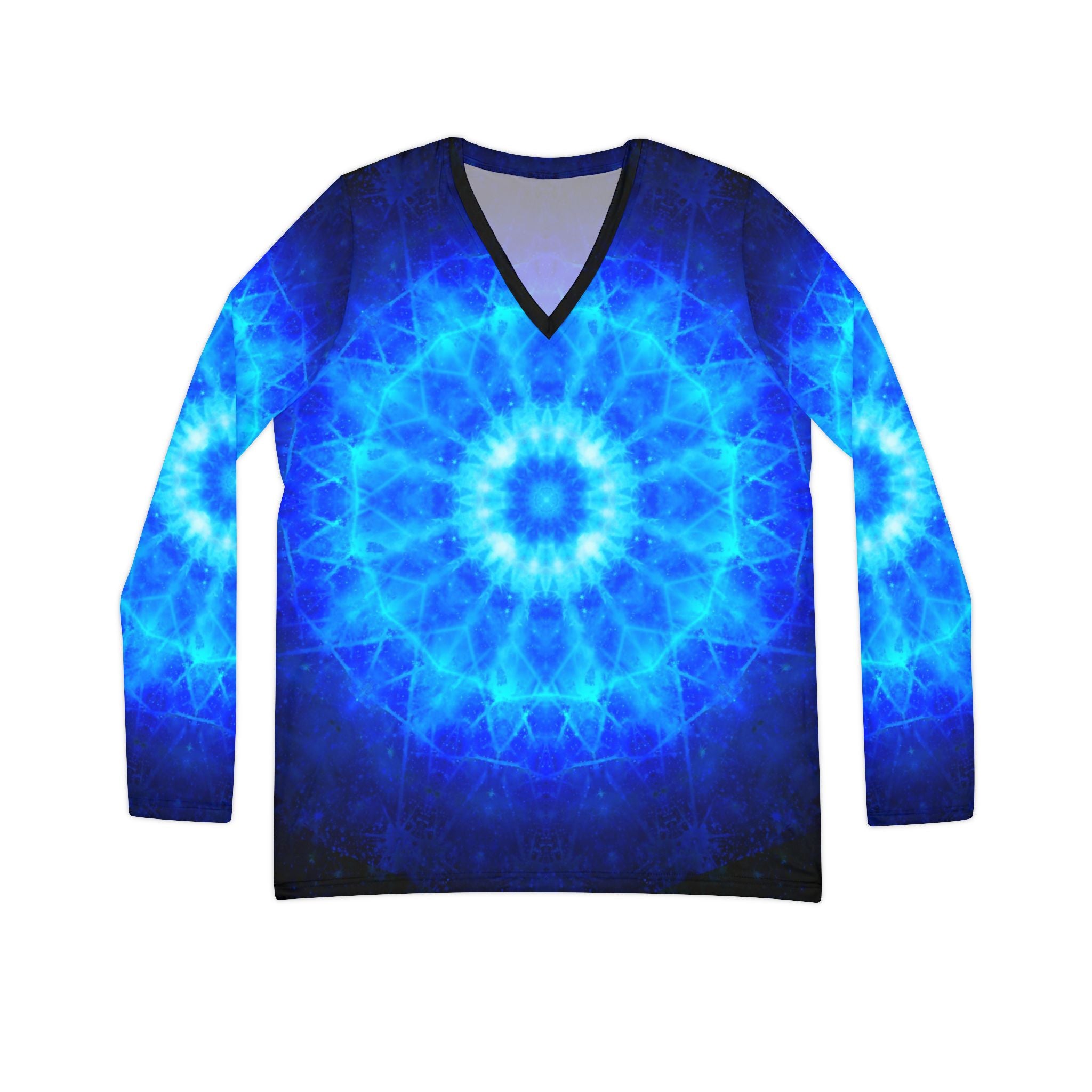 Amen Jin's Eros Desires Women's Long Sleeve V-neck Shirt