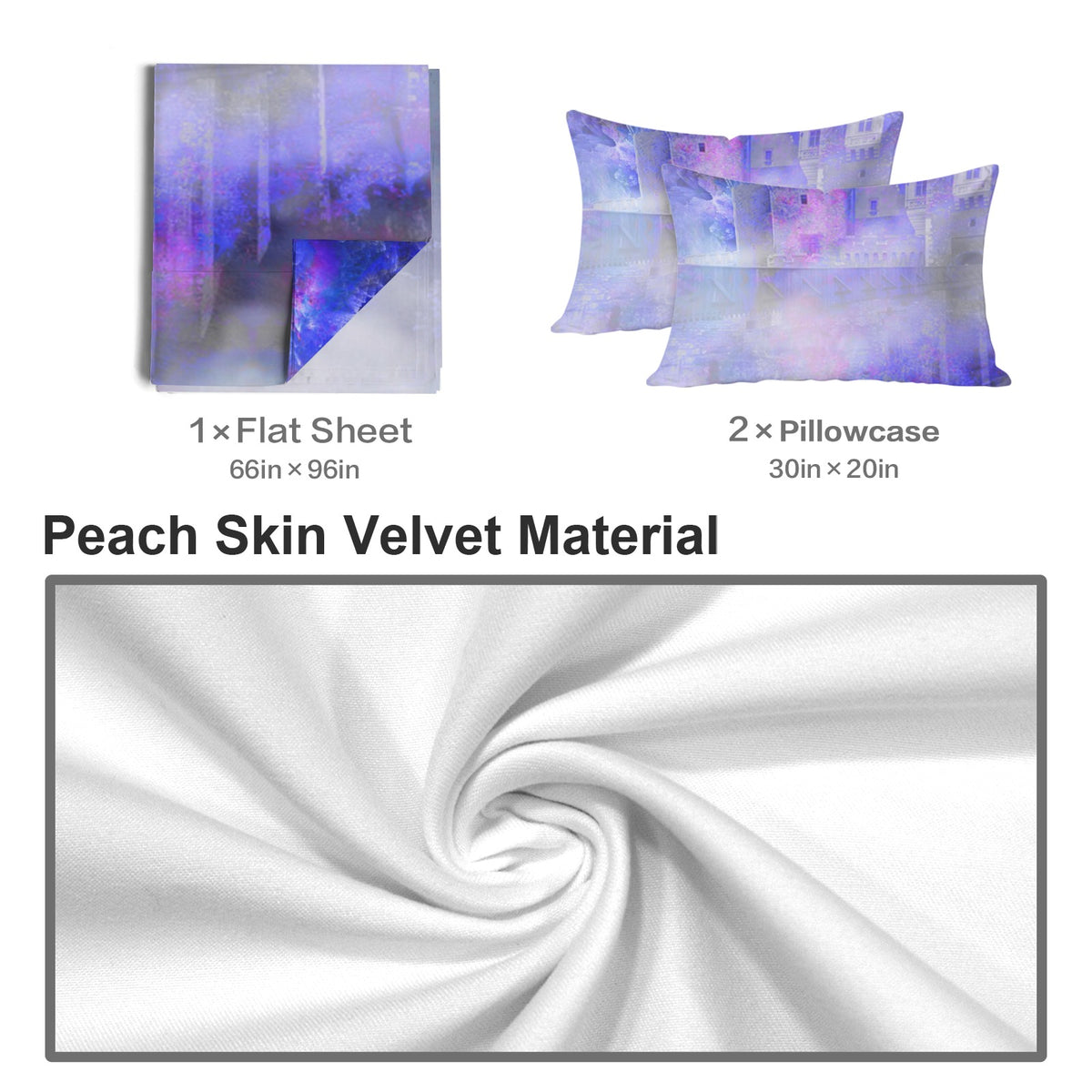Katerina's I Will Come Again Translyvanian Desires 3-Piece Bedding Set (Bed Sheet + Pillowcases)  | Ships from USA