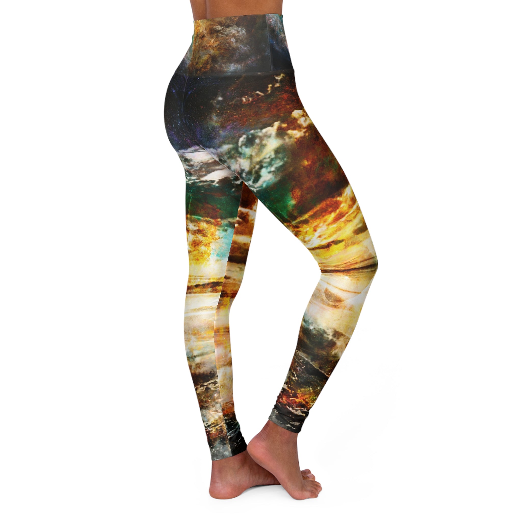 Breathe Again Dancing Sea Dreams High Waisted Yoga Leggings