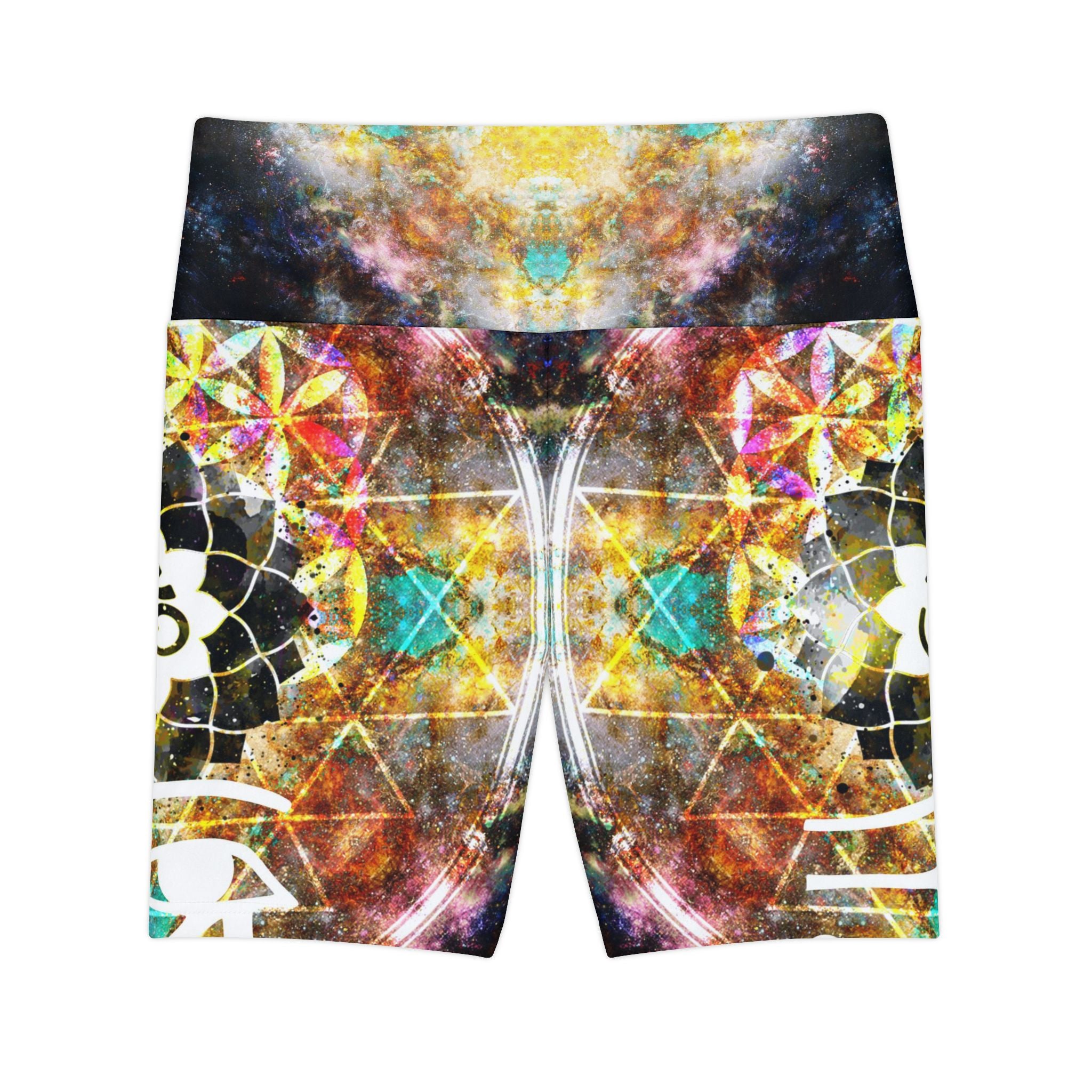Amen Jin's Desires to Breathe Again Fairy Om Meditations Women's Workout Shorts